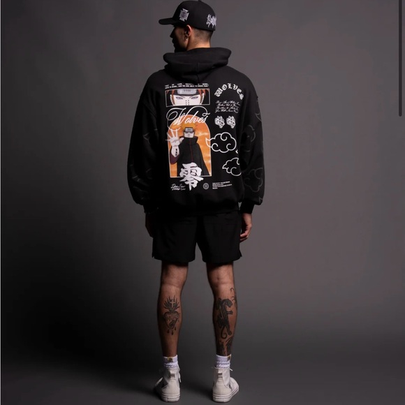 DARC SPORT X NARUTO X “KNOW PAIN” (EXCLUSIVE 1 OF 500) AKATSUKI HOODIE - Picture 3 of 8